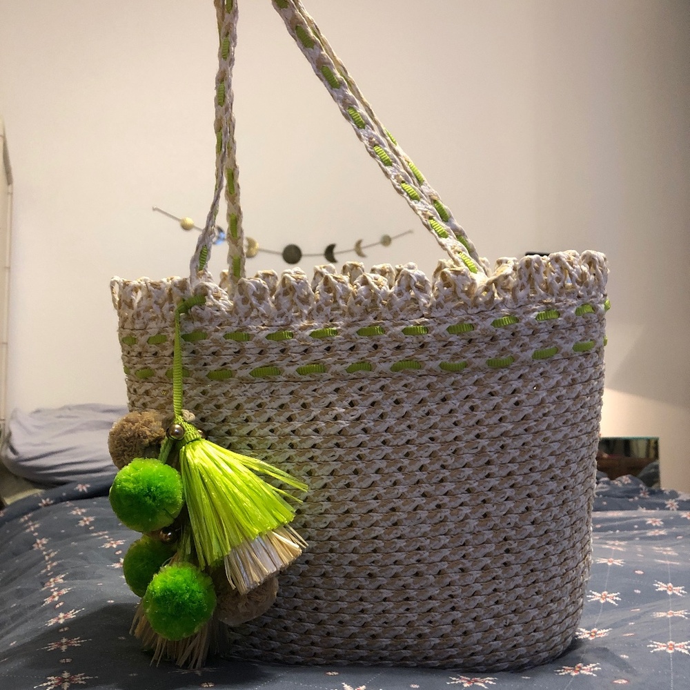 *** Eric Javits *** SQUISHEE ST.TROPEZ STRAW TOTE